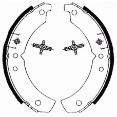 01070 KAWE Комплект тормозных колодок