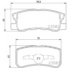 8DB 355 009-691 HELLA Комплект тормозных колодок, дисковый тормоз