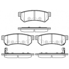 1048.12 REMSA Комплект тормозных колодок, дисковый тормоз
