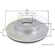 ADC2301V COMLINE Тормозной диск