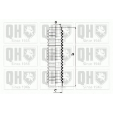 QG1338 QUINTON HAZELL Комплект пылника, рулевое управление