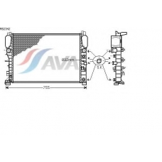MS2342 AVA Радиатор, охлаждение двигателя