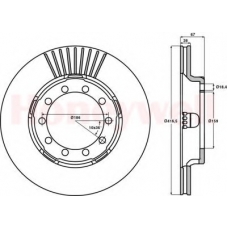 567134B BENDIX Тормозной диск