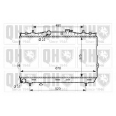 QER2199 QUINTON HAZELL Радиатор, охлаждение двигателя
