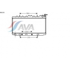 DN2103 AVA Радиатор, охлаждение двигателя