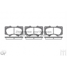 1080-9012A ASHUKI Комплект тормозных колодок, дисковый тормоз
