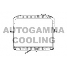 104120 AUTOGAMMA Радиатор, охлаждение двигателя