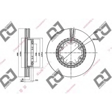 BD1446 DJ PARTS Тормозной диск