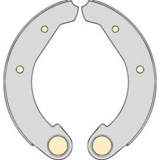 K501909 MGA Комплект тормозов, барабанный тормозной механизм