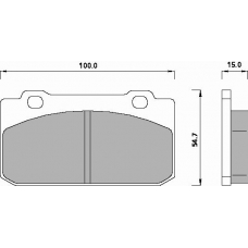 446981 ROULUNDS Комплект тормозных колодок, дисковый тормоз; компл