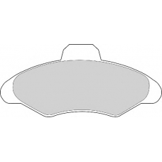 FD6314A NECTO Комплект тормозных колодок, дисковый тормоз