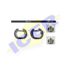 79KT0091 C ICER Комплект тормозных колодок