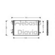 82D0225212A WEBASTO Конденсатор, кондиционер