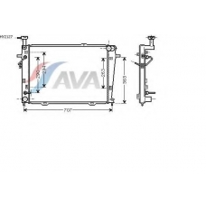 HY2127 AVA Радиатор, охлаждение двигателя