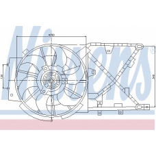 85210 NISSENS Вентилятор, охлаждение двигателя