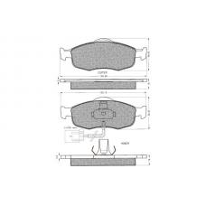 7.254S PEX Комплект тормозных колодок, дисковый тормоз