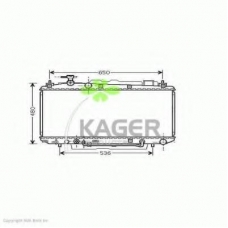 31-3012 KAGER Радиатор, охлаждение двигателя