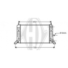 8500681 DIEDERICHS Радиатор, охлаждение двигателя