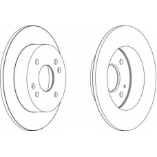 DDF1488 FERODO Тормозной диск