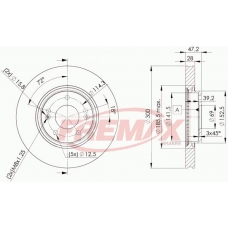 BD-0580 FREMAX Тормозной диск