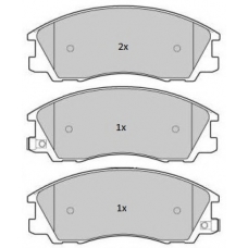 FBP-1787 FREMAX Комплект тормозных колодок, дисковый тормоз