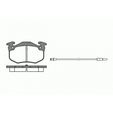 0144.92 REMSA Комплект тормозных колодок, дисковый тормоз