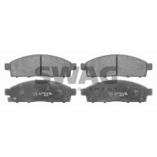 80 91 6624 SWAG Комплект тормозных колодок, дисковый тормоз