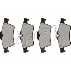 302 052 TOPRAN Комплект тормозных колодок, дисковый тормоз
