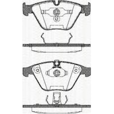 8110 11016 TRISCAN Комплект тормозных колодок, дисковый тормоз