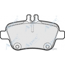 PAD1851 APEC Комплект тормозных колодок, дисковый тормоз