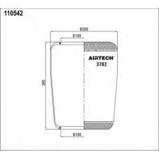 3762 Airtech Кожух пневматической рессоры
