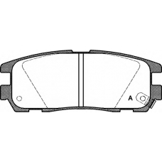 BPA0426.02 OPEN PARTS Комплект тормозных колодок, дисковый тормоз