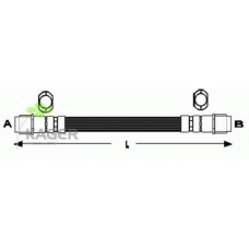 38-0148 KAGER Тормозной шланг