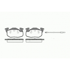 0192 01 KAWE Комплект тормозных колодок, дисковый тормоз