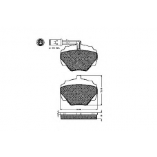 31294 SPIDAN Комплект тормозных колодок, дисковый тормоз