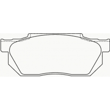 P 28 006 BREMBO Комплект тормозных колодок, дисковый тормоз