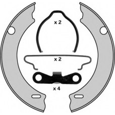 M746R MGA Комплект тормозных колодок, стояночная тормозная с