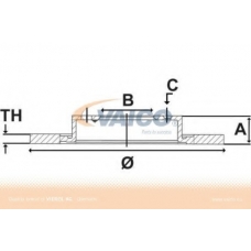 V30-80042 VEMO/VAICO Тормозной диск