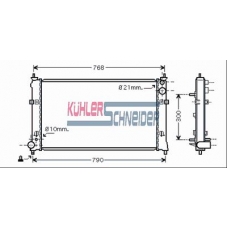 0200801 KUHLER SCHNEIDER Радиатор, охлаждение двигател