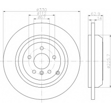 8DD 355 122-061 HELLA Тормозной диск