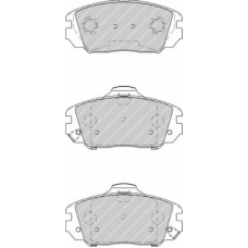 FDB4246 FERODO Комплект тормозных колодок, дисковый тормоз