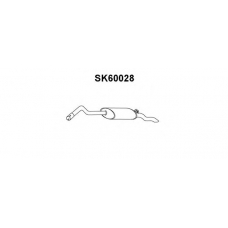 SK60028 VENEPORTE Глушитель выхлопных газов конечный