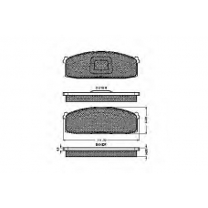 30191 SPIDAN Комплект тормозных колодок, дисковый тормоз