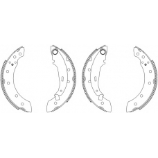 8DB 355 003-181 HELLA PAGID Комплект тормозных колодок