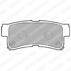 LP1765 DELPHI Комплект тормозных колодок, дисковый тормоз