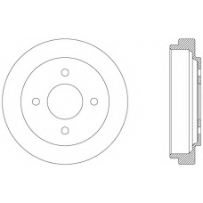 BAD9035.10 OPEN PARTS Тормозной барабан