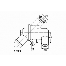 C.474.87 BEHR Термостат, охлаждающая жидкость
