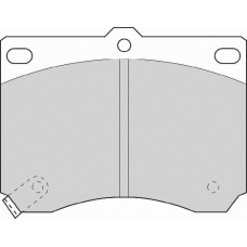 FD6528A NECTO Комплект тормозных колодок, дисковый тормоз