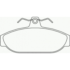 P 86 005 BREMBO Комплект тормозных колодок, дисковый тормоз