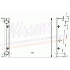 65010 NISSENS Радиатор, охлаждение двигателя